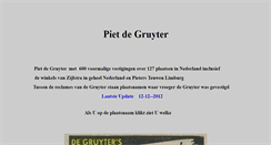 Desktop Screenshot of pietdegruyter.nl