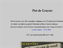 Tablet Screenshot of pietdegruyter.nl